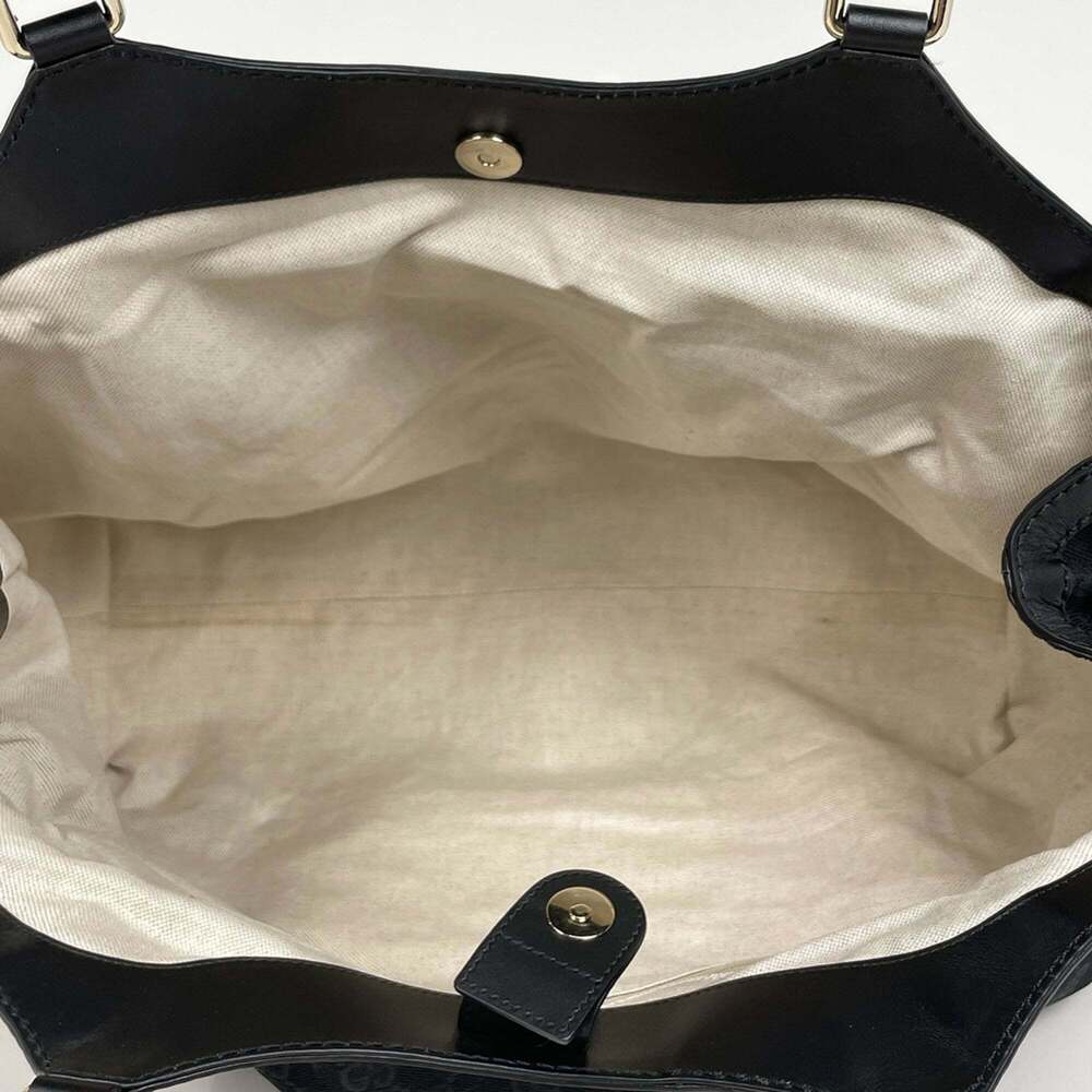 GUCCI Black Canvas Tote Bag - Picture 10 of 11